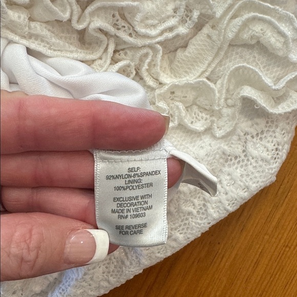 White Sleeveless Dress by Dressbarn - Picture 8 of 13